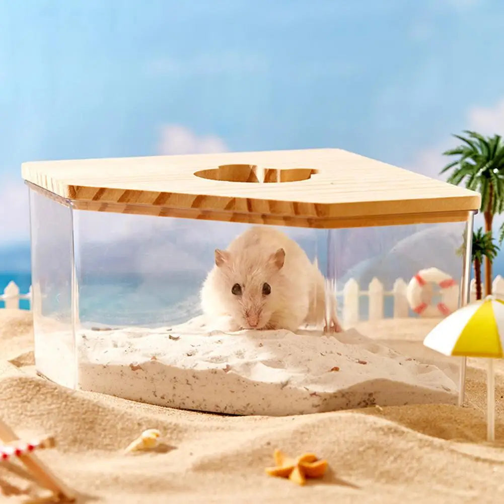 Hamster Transparent Sand Bath