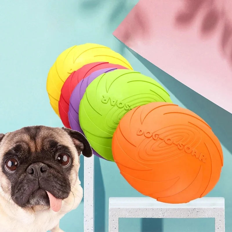 Flying Silicone Disk Toy - Anti-Chew