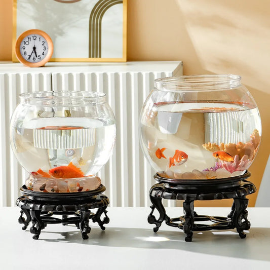 Round Clear Fish Tank 1