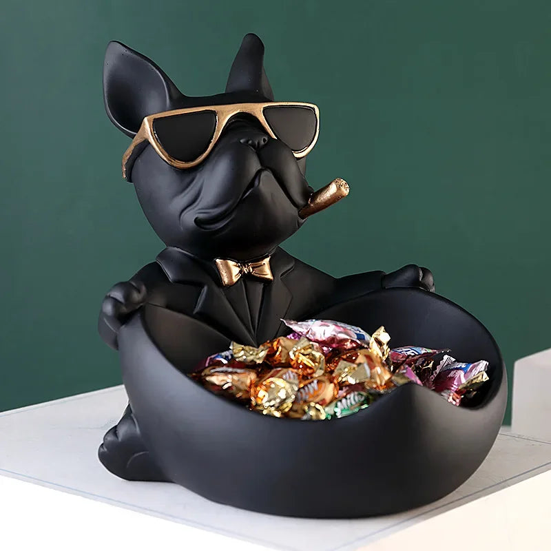 Dog Decorative Storage Sculpture