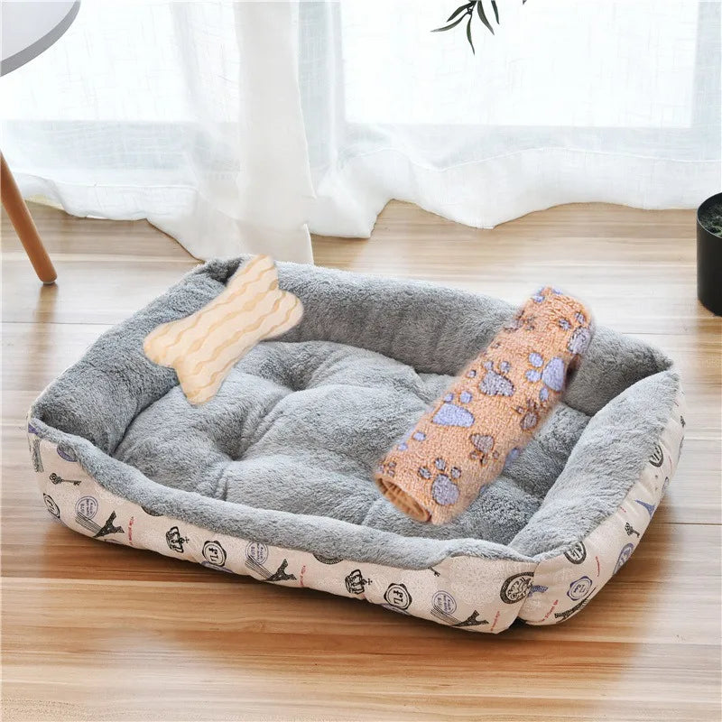 Square Plush Bed 10