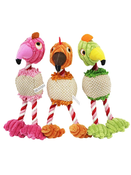 Chew & Squeak Plush Dog Toy