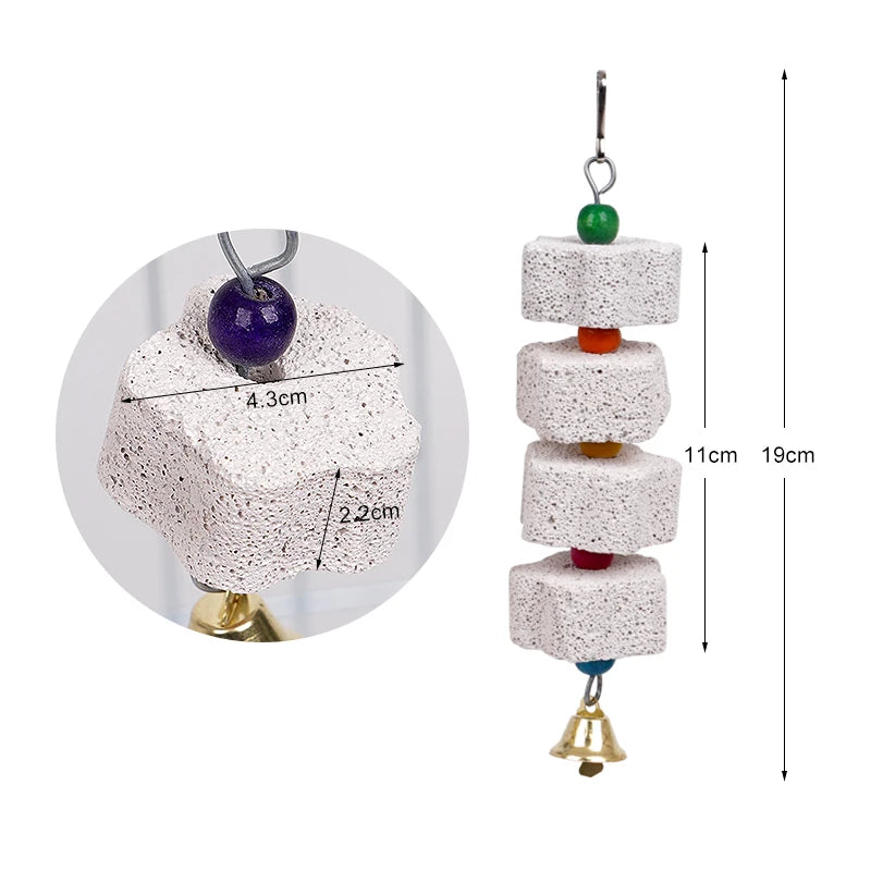 Bird Calcium Stone with Bells