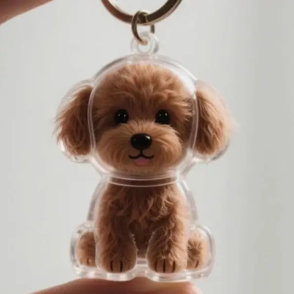 Dog Hair Storage Pendant Keychain