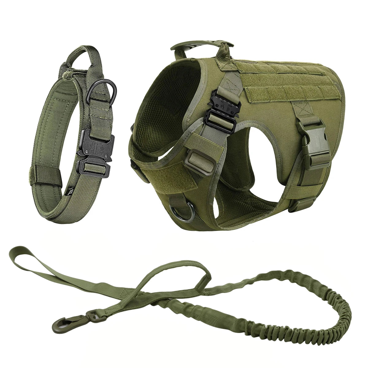 Military Tactical Dog Harness Set 4