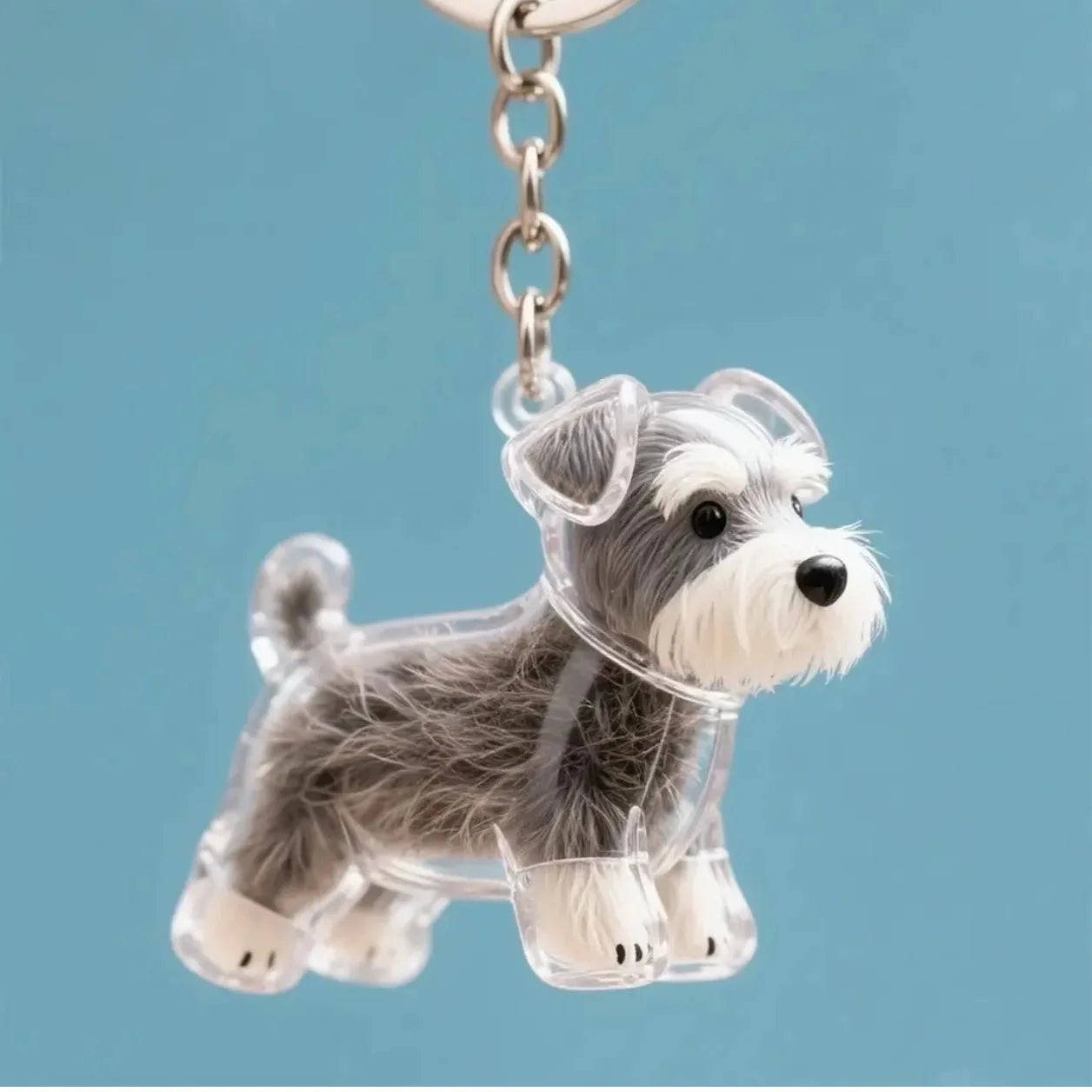 Dog Hair Storage Pendant Keychain