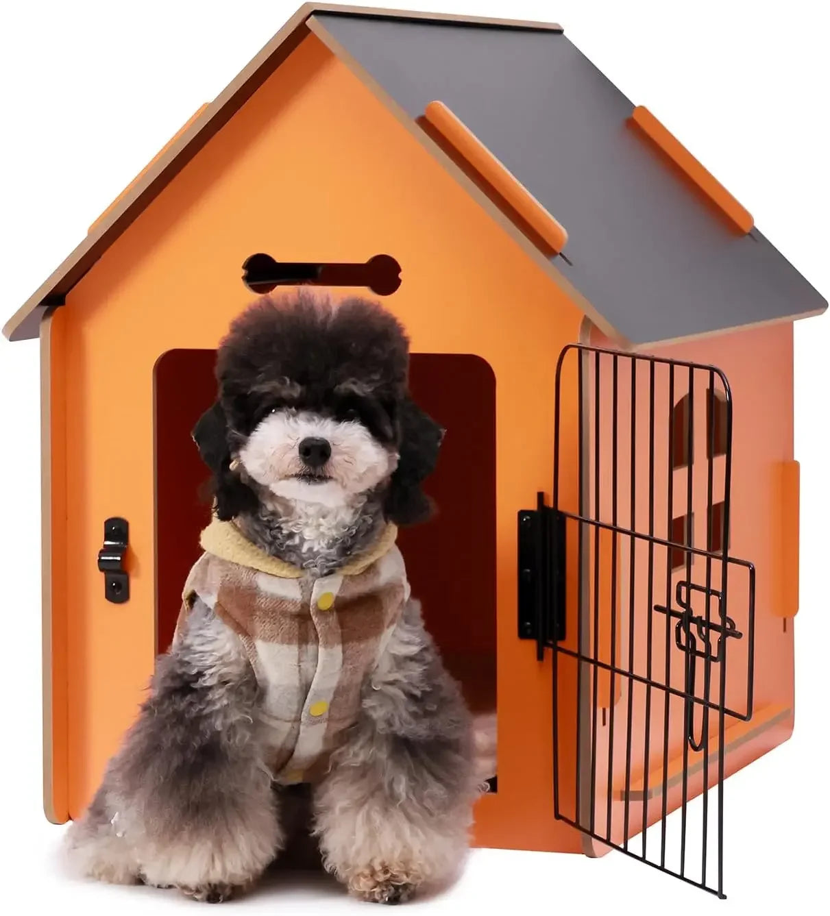 Wooden Kennel with Detachable Roof