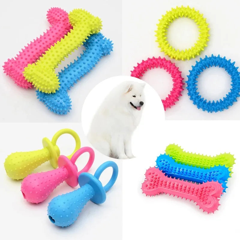 Rubber Bite-Resistant Teeth Cleaning Chew Toy