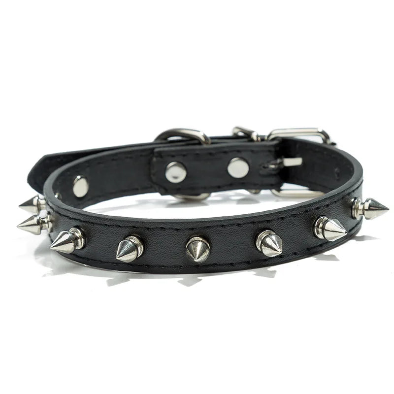 Spiked Leather Collar