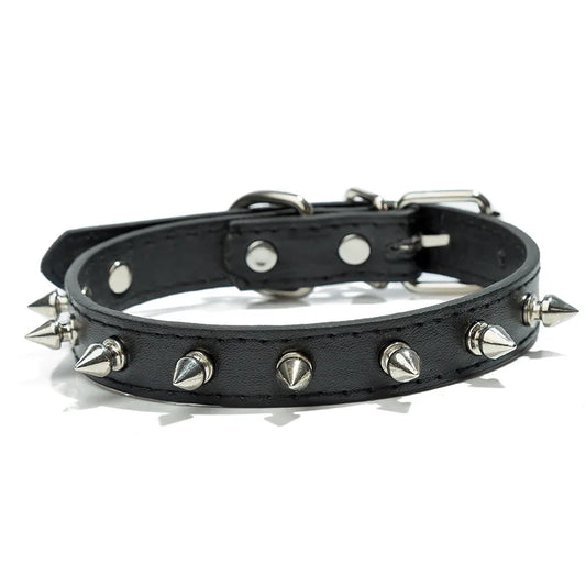 Spiked Leather Collar