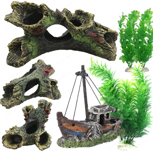 Aquarium Hollow Log Cave