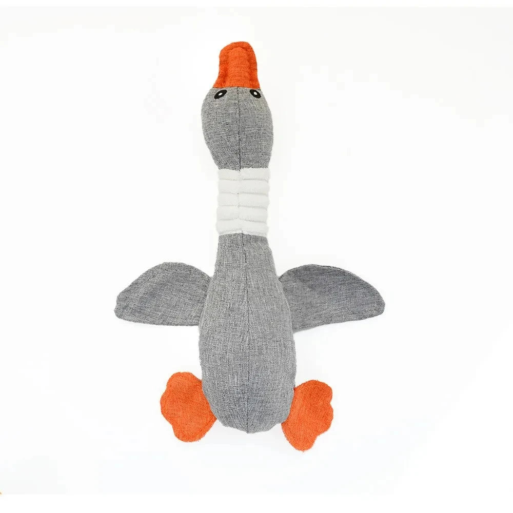 Teeth Grinding & Chew Plush Vocal Geese Toy