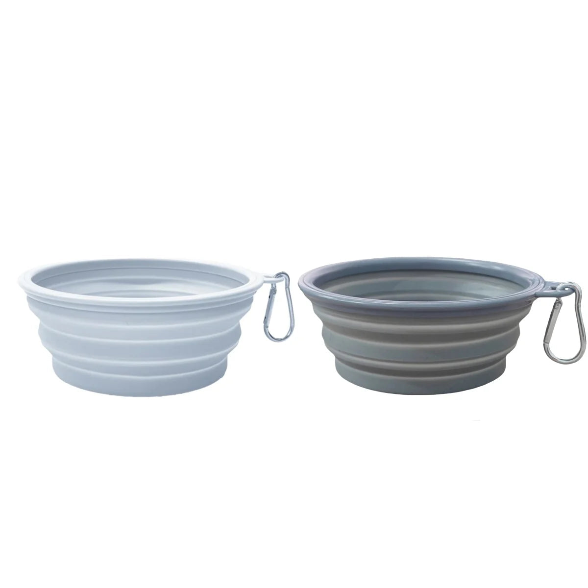 2PCS Collapsible Silicone Bowls with Carabiner