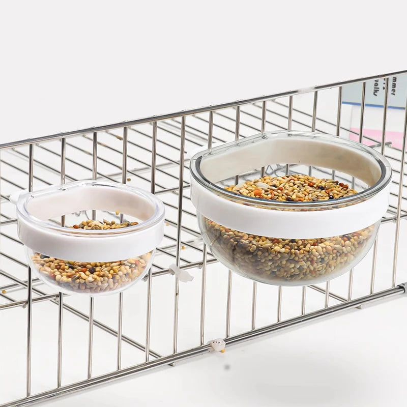 Bird Plastic Feeding Bowl
