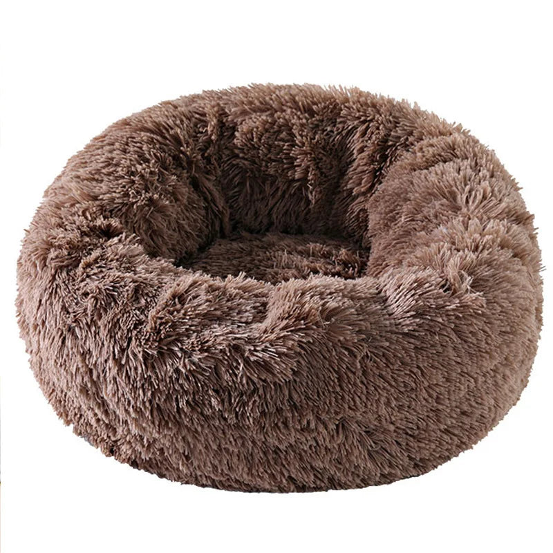 Round Plush Bed