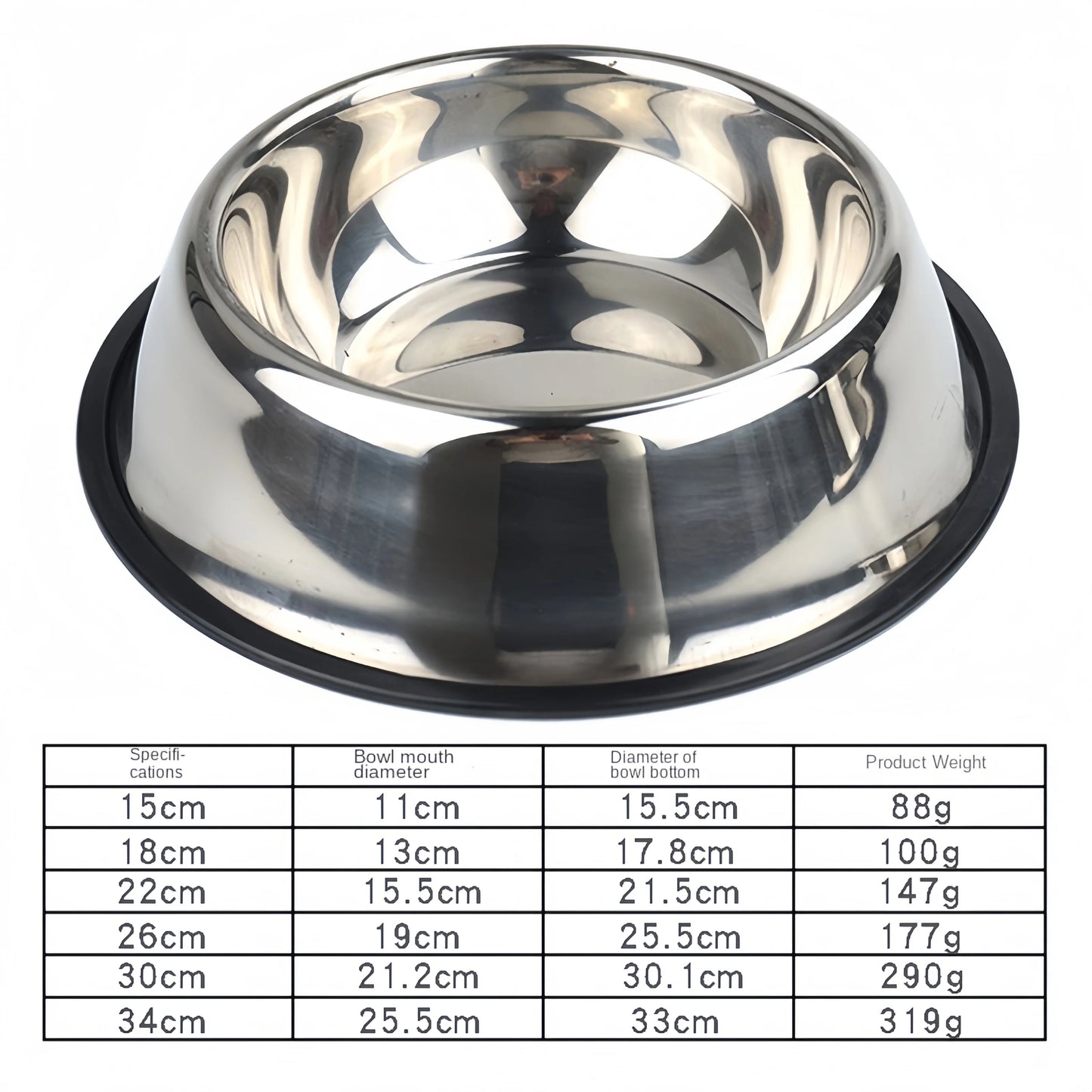 Stainless Steel Dog & Cat Bowl