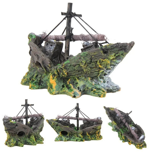 Pirate Ship Aquarium Décor