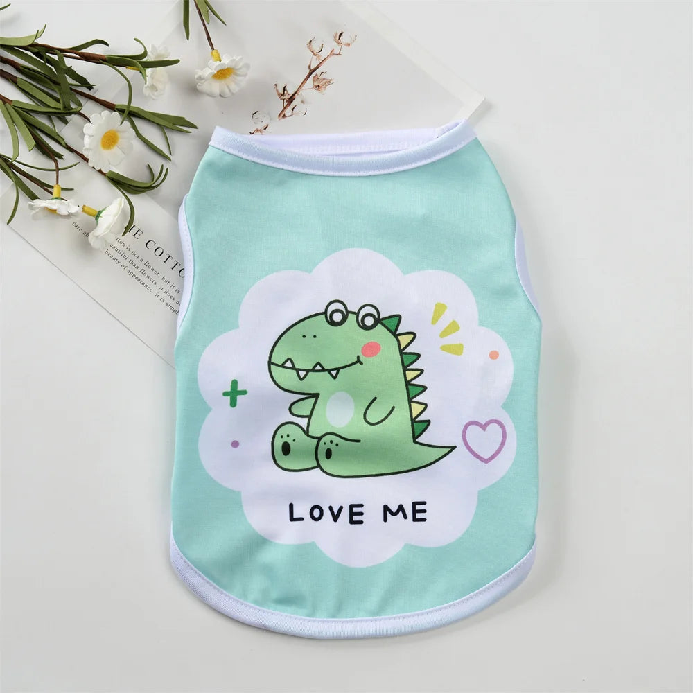 Summer Cartoon Pet Sleeveless Vest