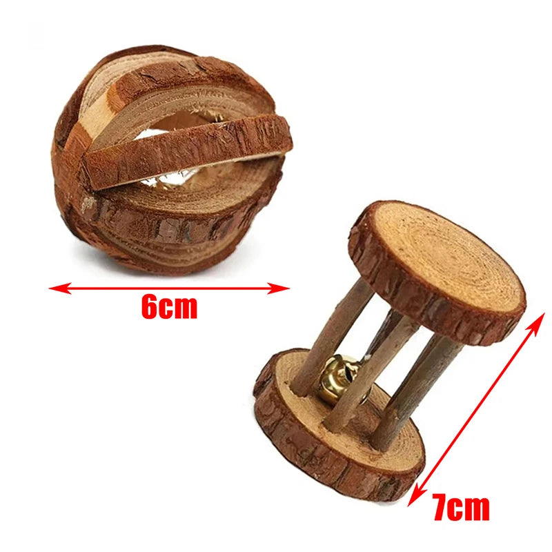 Wooden Roller Chew Toy
