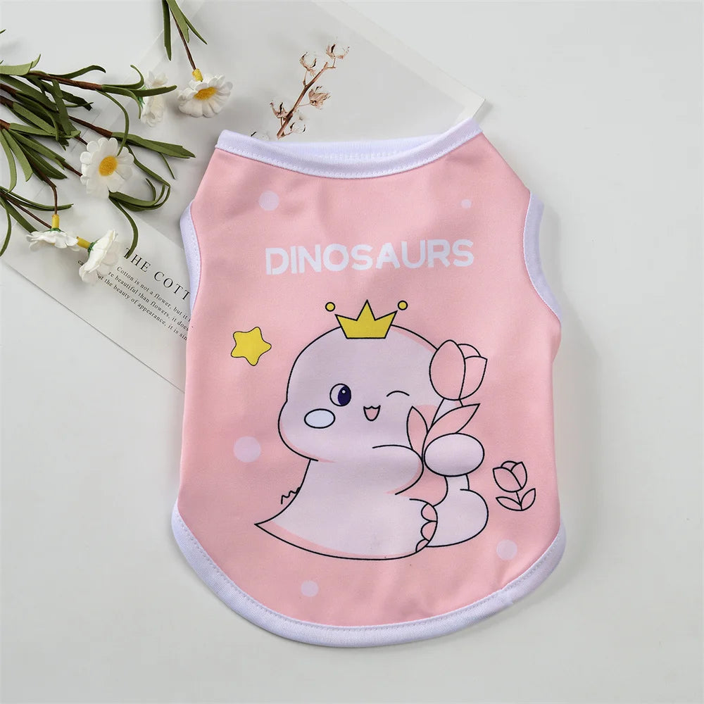 Summer Cartoon Pet Sleeveless Vest