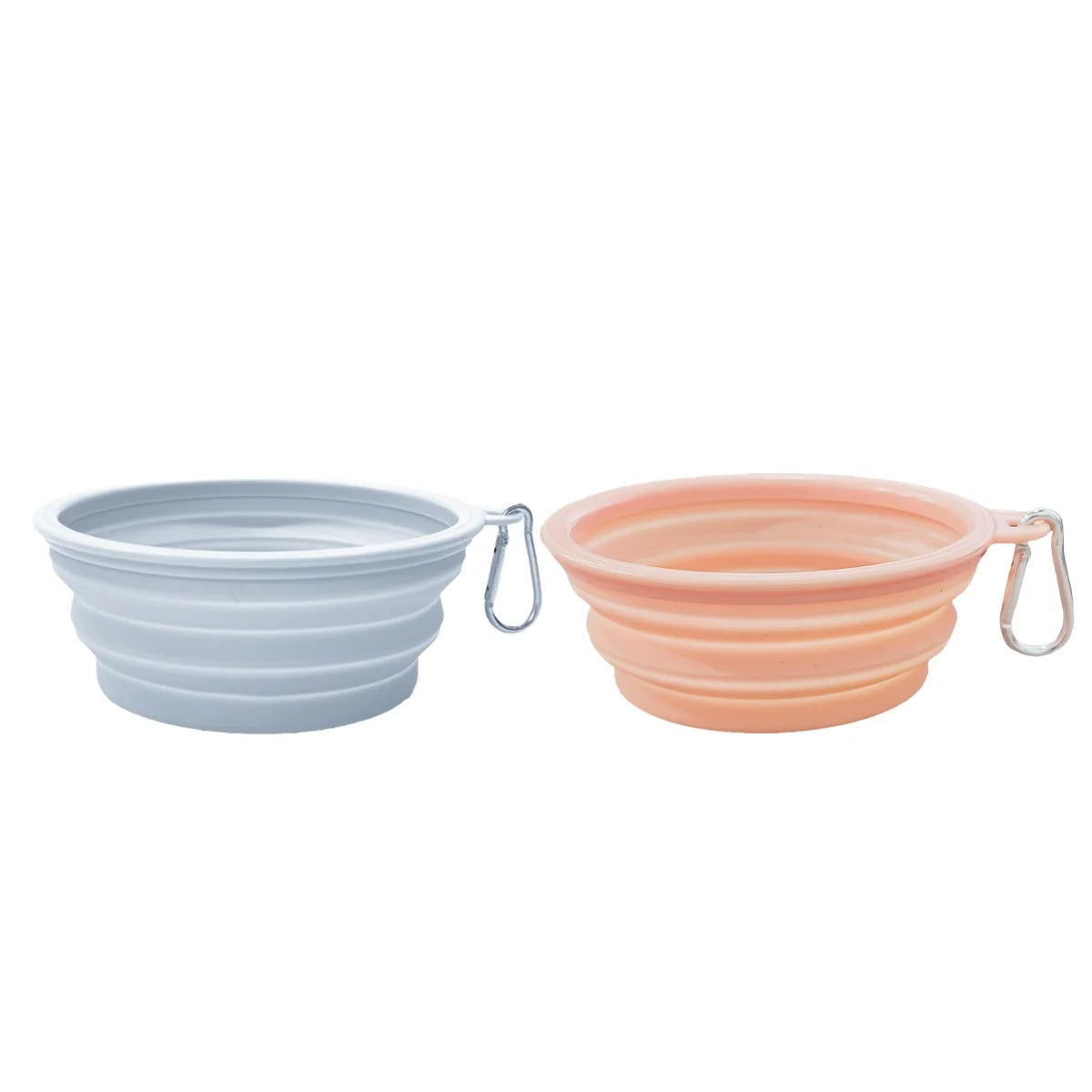2PCS Collapsible Silicone Bowls with Carabiner