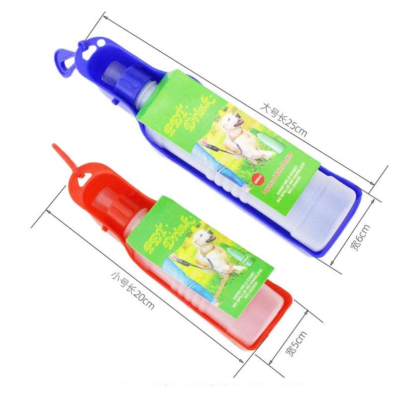 Portable Water Bottle with Folding Drinking Cup