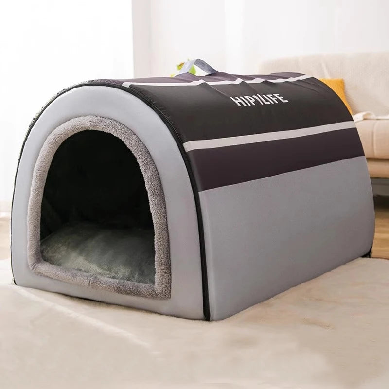 Large Dog House with Removable Cushion