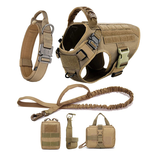 Military Tactical Dog Harness Set 3