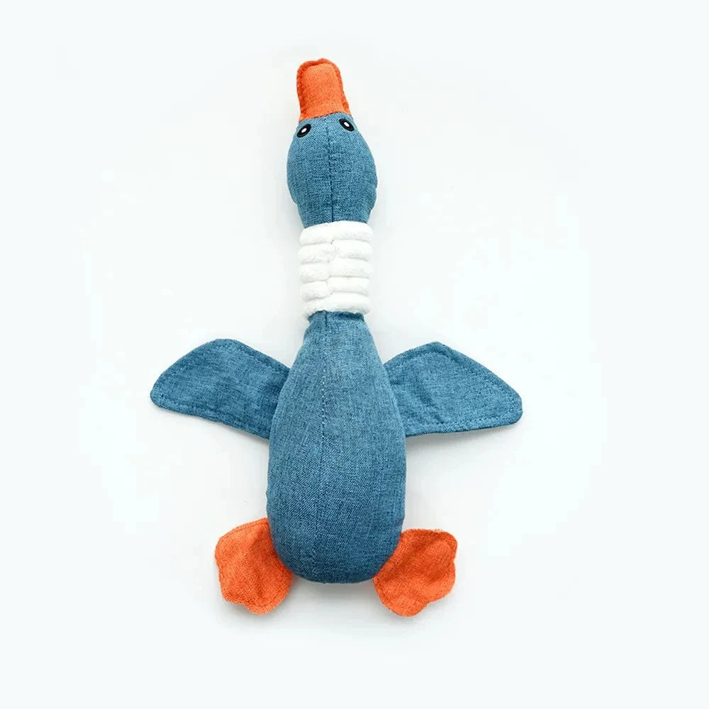 Teeth Grinding & Chew Plush Vocal Geese Toy