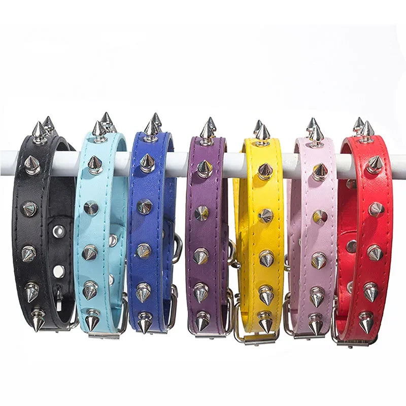 Spiked Leather Collar