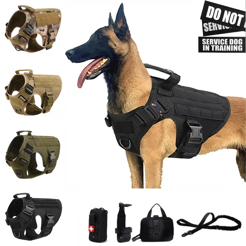 Military Tactical Dog Harness Set 2