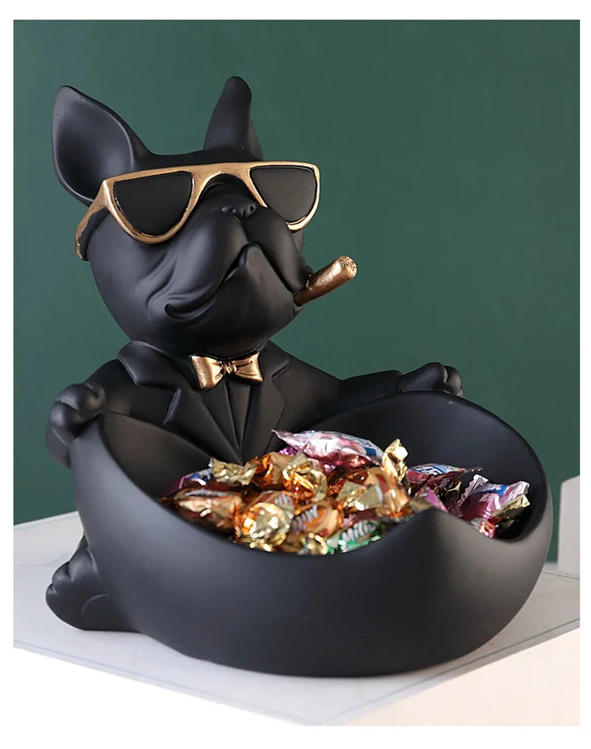 Dog Decorative Storage Sculpture