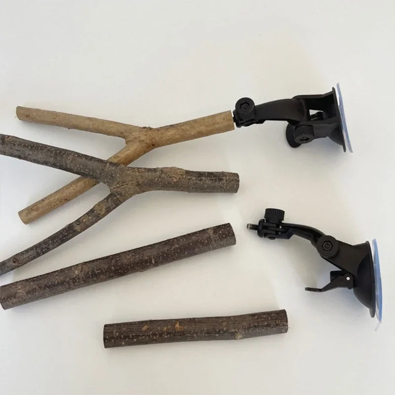 Wooden Parrot Cage Perch