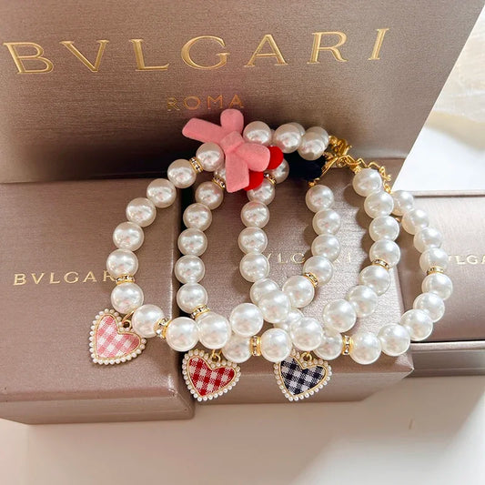 Vintage Pearl Cat Collar