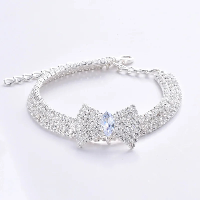 Diamond Bone Pendant Collar