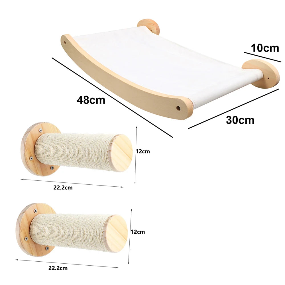 Cat Wall Hammock & Scratching Post