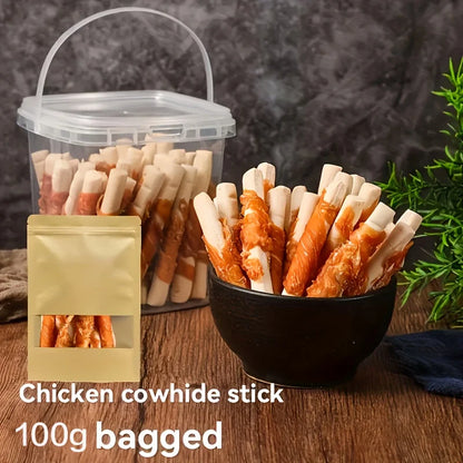 Protein-Rich Chicken Wrapped Rawhide Sticks
