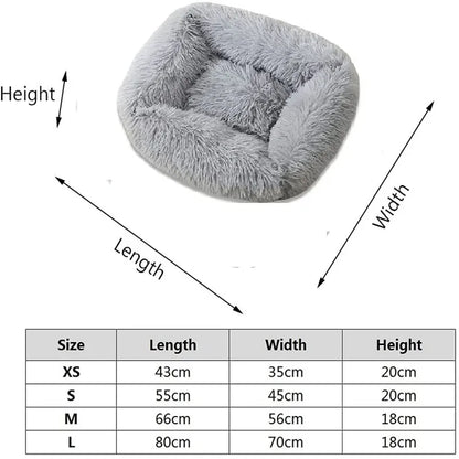 Square Plush Bed
