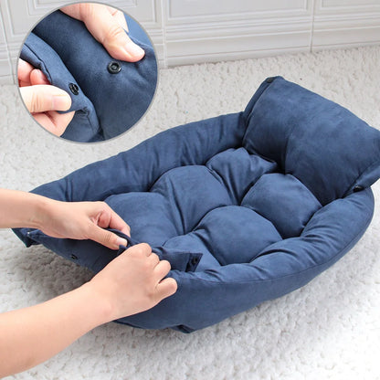 3 in 1 Dog Soft Warm Pet Cushion Nest
