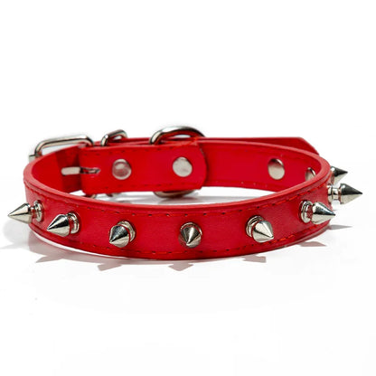 Spiked Leather Collar