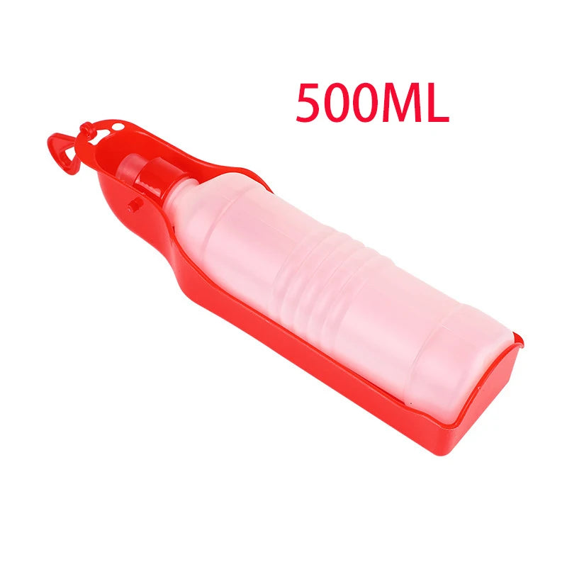 Portable Water Bottle with Folding Drinking Cup