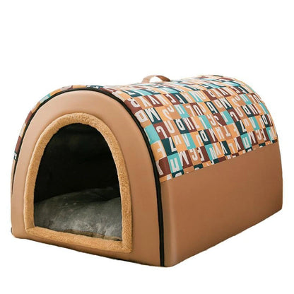 Large Dog House with Removable Cushion