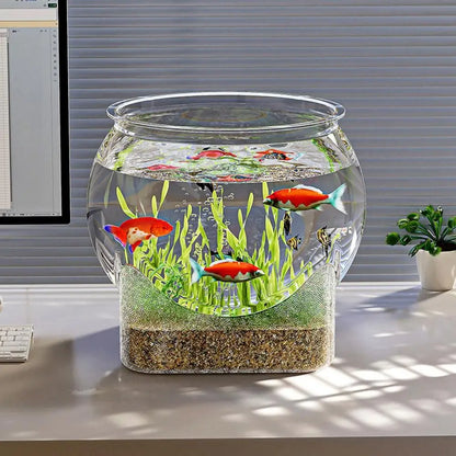 Round Clear Fish Tank