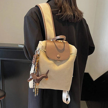 Leather Sausage Dog Keychain