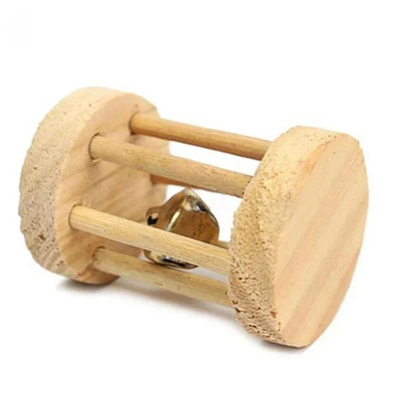 Wooden Rabbit Roller Toy