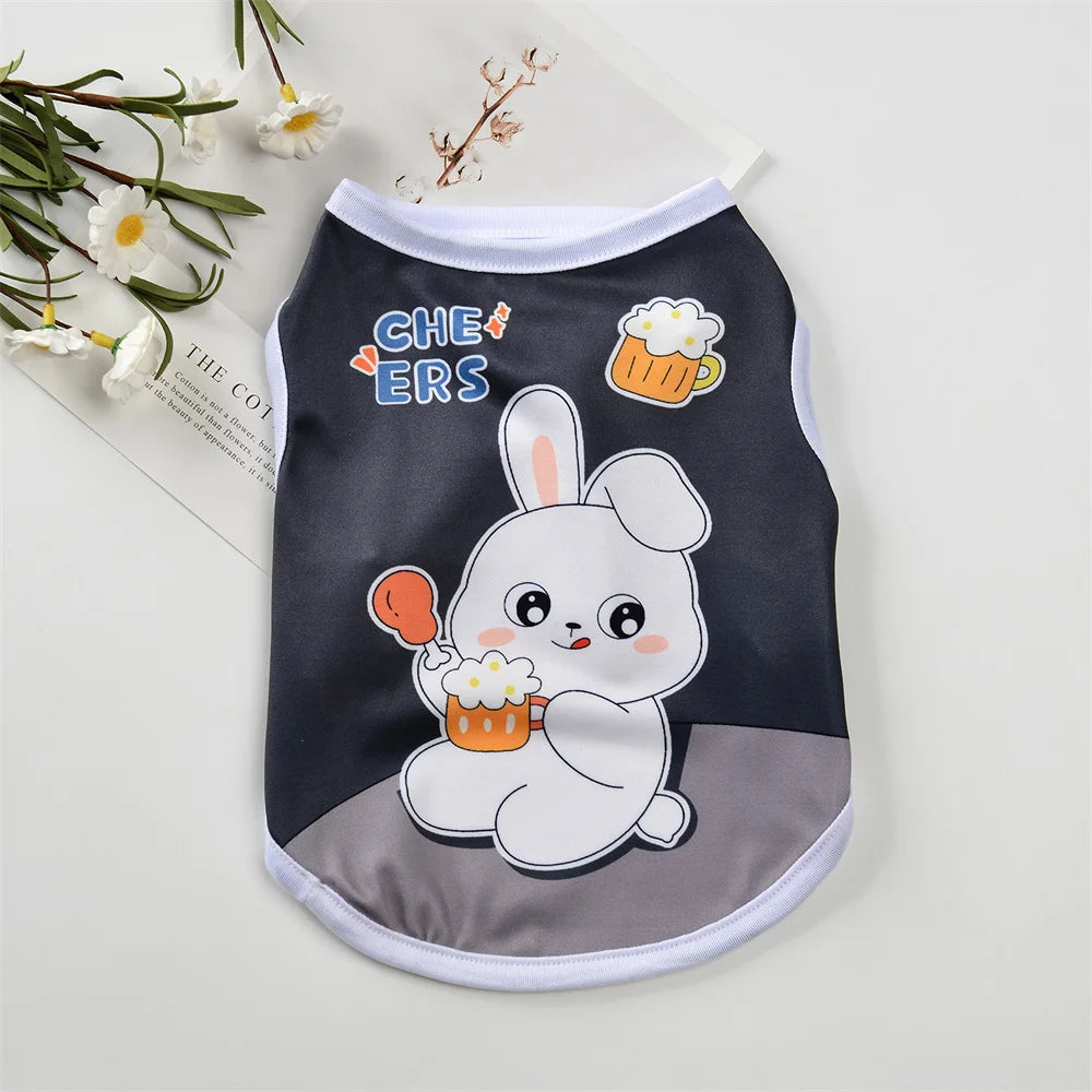 Summer Cartoon Pet Sleeveless Vest