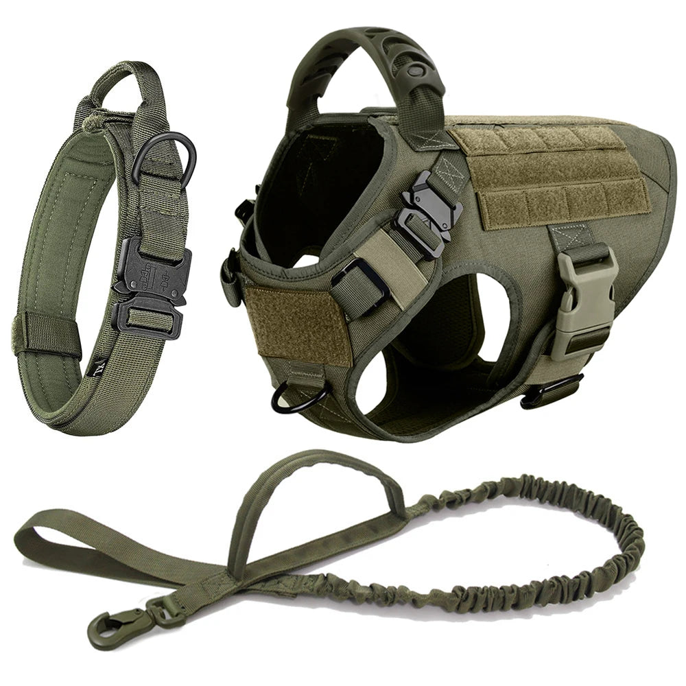 Military Tactical Dog Harness Set 3