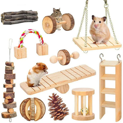 Wooden Rabbit Roller Toy