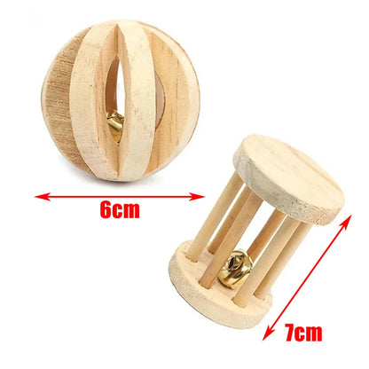 Wooden Roller Chew Toy