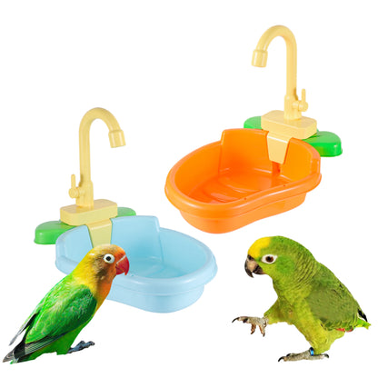Bird Hanging Plastic Bath 3